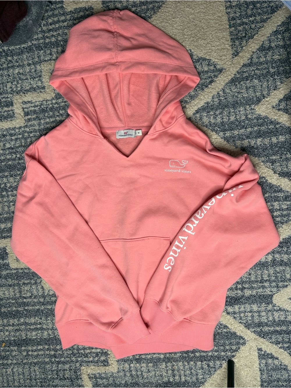 Vineyard Vines Women's Coral Pink Hoodie Sweater